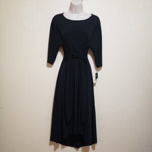 NWT Black Asymmetrical Hem Dress Size PM